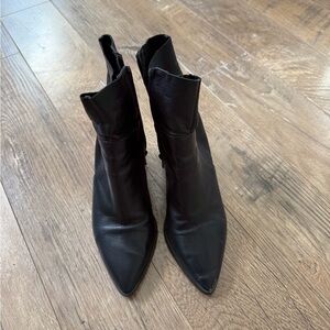Tony Bianco Sleek Black Ankle Booties